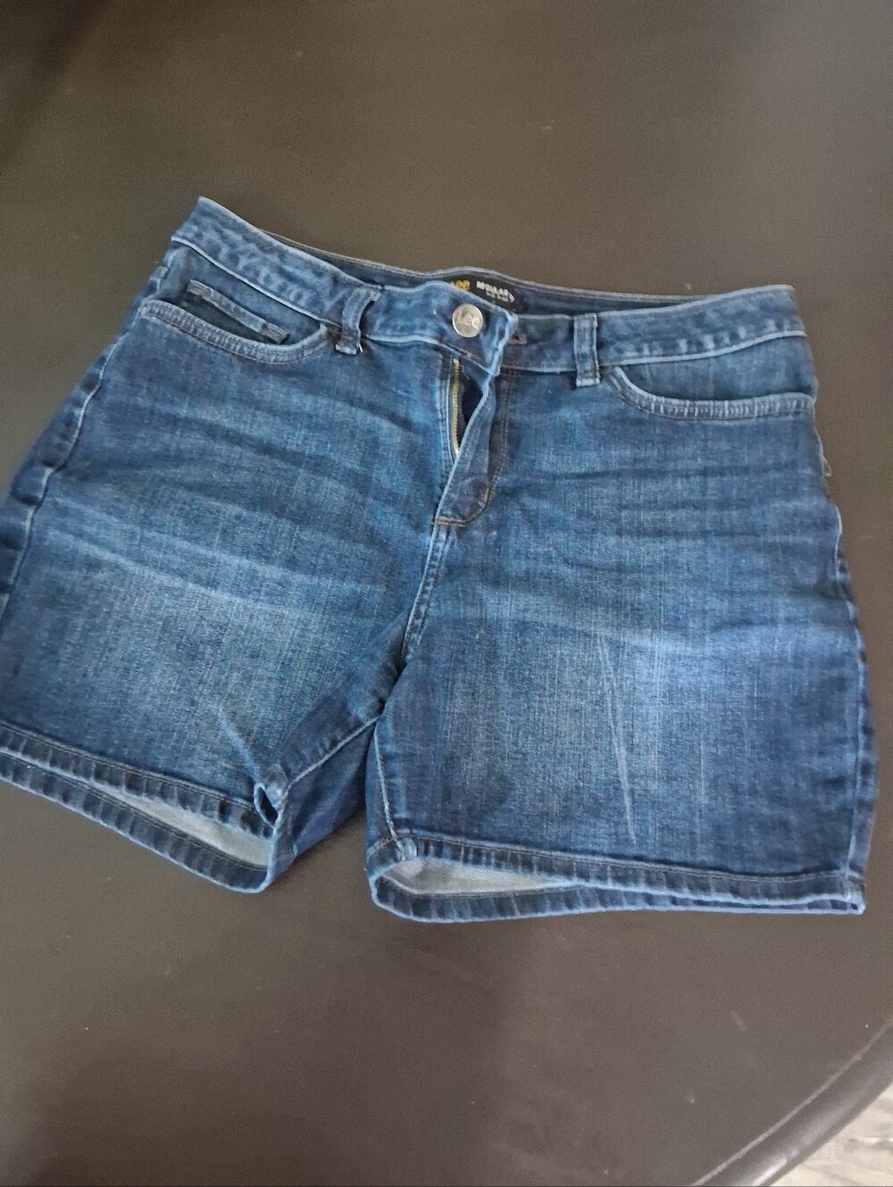Lee Women's Dark Blue Denim Shorts